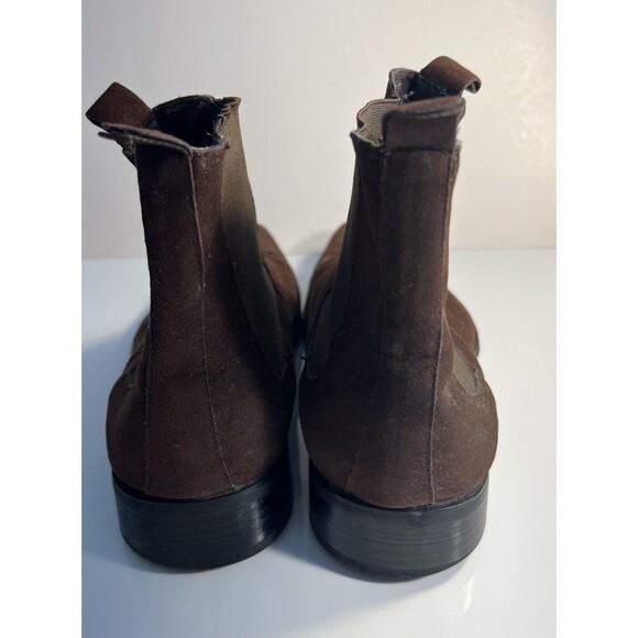 Size 8 Western Ankle Boots Mens Brown Soft Leather Banana Blues Cowboy EUC - Picture 6 of 11